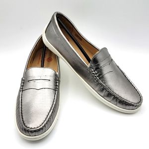 NEW IN BOX Pewter Metallic Marc Joseph New York. SIZE 5.5. ‎ S1033